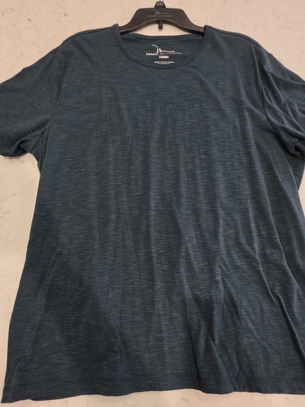 Marc Anthony Men's Dark Teal Short Sleeve Crew Neck Tee